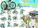 Edukacyjny Zestaw Solarny Robot 14w1 - Pies, Łódka Itp