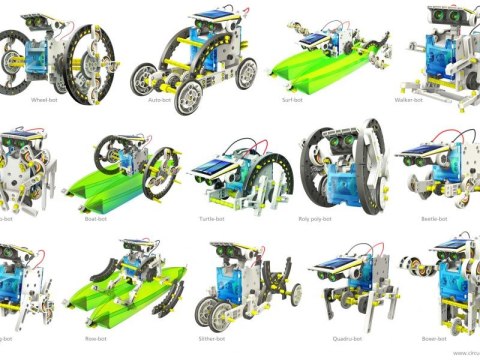Edukacyjny Zestaw Solarny Robot 14w1 - Pies, Łódka Itp