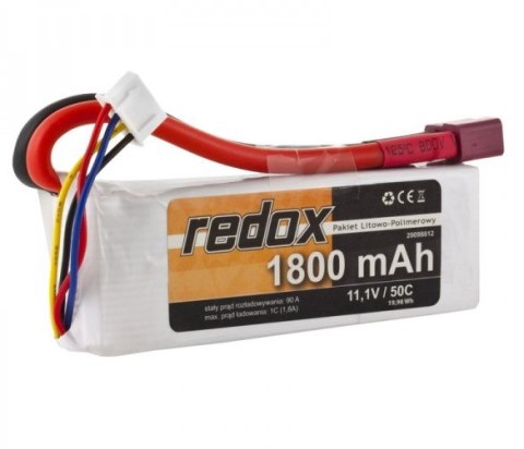 Akumulator Redox 1800 mAh 11,1V 50C - pakiet LiPo