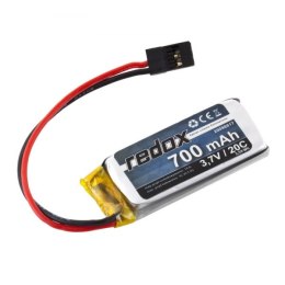 Redox 700 mAh 3,7V 20C (pojedyncze ogniwo) (wtyczka JR)