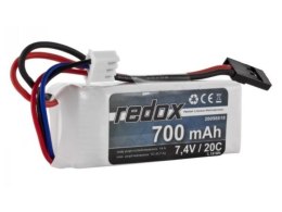 Redox 700 mAh 7,4V 20C (wtyczka JR) - pakiet LiPo