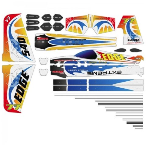 Edge 540 V3 Toxic ARF Flag Black - Samolot Hacker Model