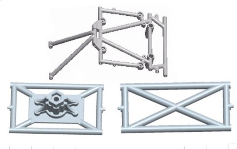 Wltoys 12428-0054 The Roll cage Anti-Roll Bar Elementy Obudowy