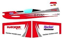 Extra 330SC Double Hacker ARF Red - Samolot Hacker Model
