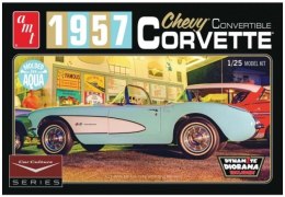 Model plastikowy - Samochód Car Culture 1957 Corvette Convertible (Aqua) - AMT