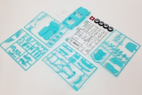 Model plastikowy - Samochód Car Culture 1957 Corvette Convertible (Aqua) - AMT