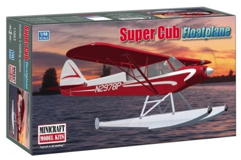 Model plastikowy - Samolot Piper Super Cub Float Plane 1:48 (2 opcje znakowania) - Minicraft