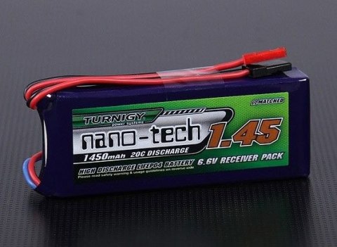 Pakiet LiPo 1450mAh 6,6V 20C Turnigy Nano-Tech