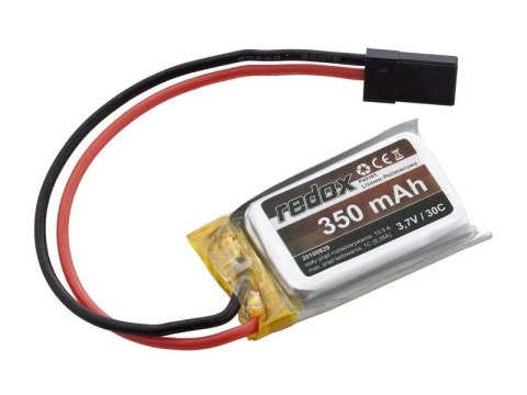 Redox 350 mAh 3,7V 30C (pojedyncze ogniwo) (wtyczka JR)