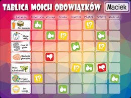 Tablica Magnetyczna, Mata Motywacyjna Dla Dzieci Kolorowe Trójkąty