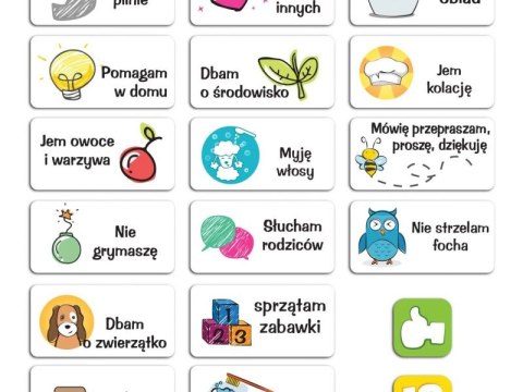 Tablica Magnetyczna, Mata Motywacyjna Dla Dzieci Kolorowe Trójkąty
