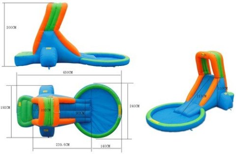 Dmuchaniec Zjeżdżalnia Wodna HappyHop