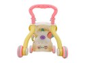 Wielofunkcyjny Interaktywny Jeździk Pchacz Chodzik Grający Telefon RÓŻOWY