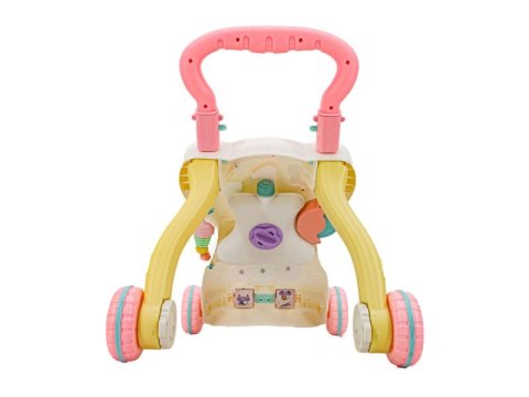 Wielofunkcyjny Interaktywny Jeździk Pchacz Chodzik Grający Telefon RÓŻOWY