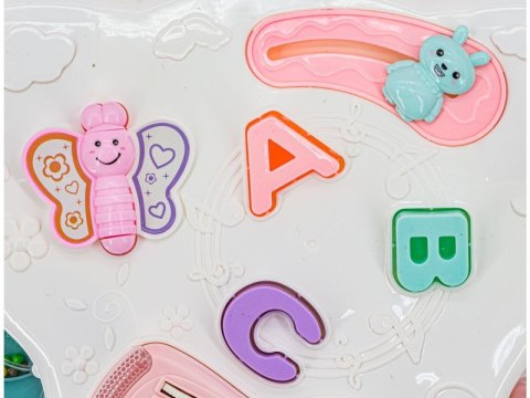 Wielofunkcyjny Interaktywny Jeździk Pchacz Chodzik Grający Telefon RÓŻOWY