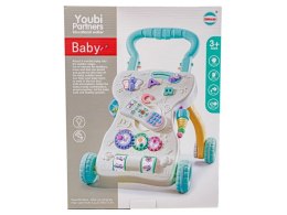 Wielofunkcyjny Interaktywny Jeździk Pchacz Chodzik Telefon Grający NIBIESKI