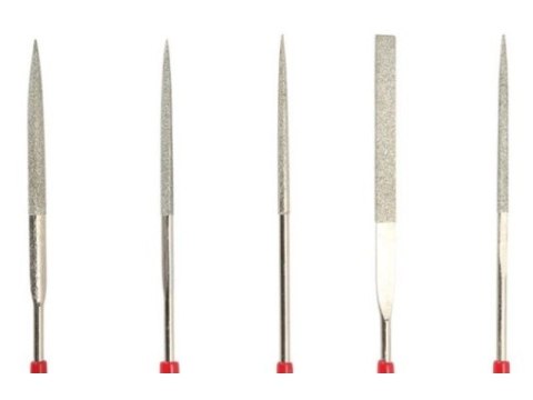 Zestaw Profesjonalnych Pilników 5w1, Pilniki Diamentowe, Iglaki Jakemy