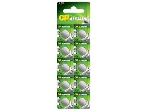 Bateria Alkaliczna Zegarkowa 10 Sztuk, Blister, Micro Alkaline 1,5V LR44 1.5V A76-U10, LR44, AG13