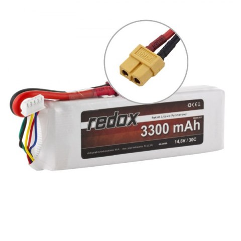 Pakiet LiPo Akumulator Redox 3300 mAh 14,8V 30C