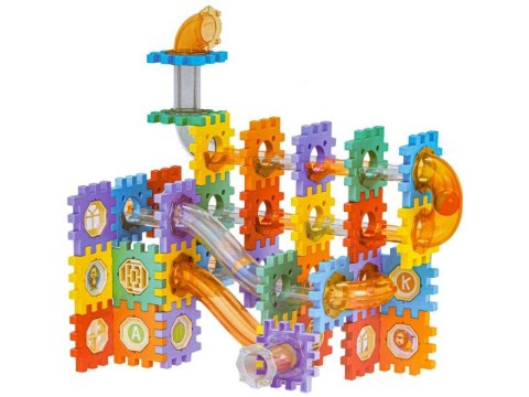 Klocki Konstrukcyjne, Tor Kulkowy Dla Kulek 125 Elementów Kulodrom