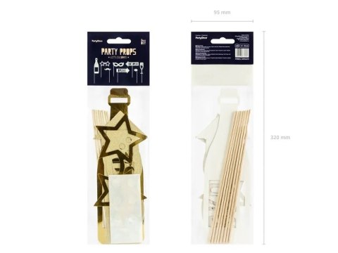 Gadżety do zdjęć Let's Celebrate złoty fotobudka