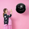 Balon Gender Reveal Chłopiec czarny biały napis