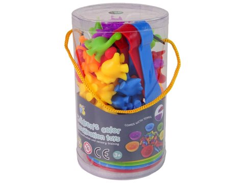 Zabawka do klasyfikacji kolorów dinozaur 48 elementów