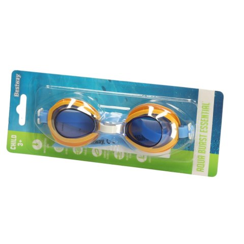 BESTWAY 21002 Okulary dziecięce do pływania niebieskie 3+