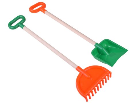 Zestaw Łopata Grabki drewniana rączka 67cm ZA4519