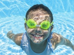 Bestway zielone okulary gogle do pływania 3+ 21002