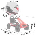 Gokart dziecięcy na pedały RK-593 czerwony