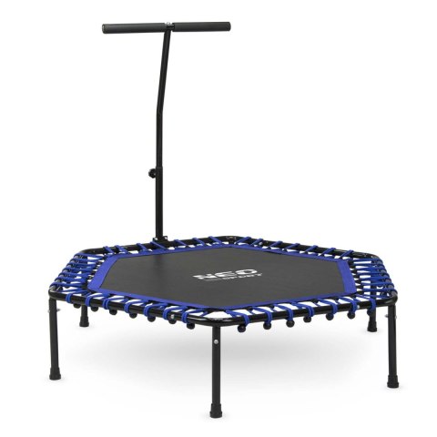 Trampolina fitness z uchwytem 127 cm Neo-  - sześciokątna niebieska