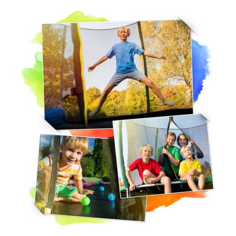 Trampolina ogrodowa profilowana 8ft/252cm z siatką wewnętrzną Neo- 