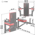 Drążek do dipów na ścianę NS-320