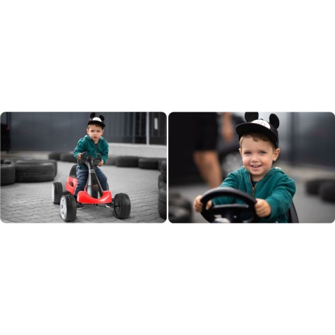 Gokart dziecięcy na pedały RK-595 czerwony
