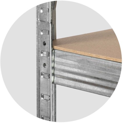 Regał metalowy magazynowy 180 x 90 x 40 cm Humberg HR-812 + pokrowiec