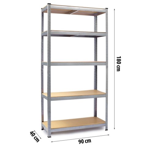 Regał metalowy magazynowy 180 x 90 x 40 cm Humberg HR-812 + pokrowiec