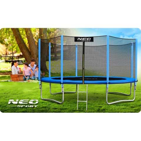 Trampolina ogrodowa 14ft/435cm z siatką zewnętrzną i drabinką Neo-