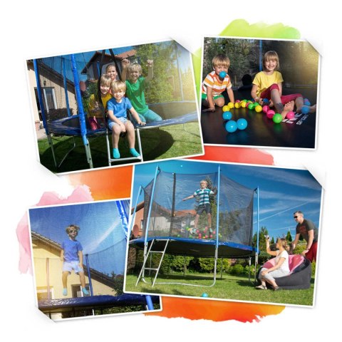 Trampolina ogrodowa 14ft/435cm z siatką zewnętrzną i drabinką Neo-
