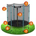 Trampolina ogrodowa dla dzieci 140 cm 4,5ft Neo-