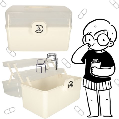 Organizer pojemnik na lekarstwa leki apteczka do przechowywania leków