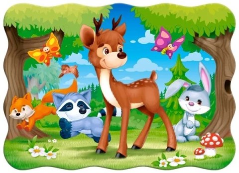 Puzzle 30 elementów A Deer and Friends - Leśne zwierzątka 4+