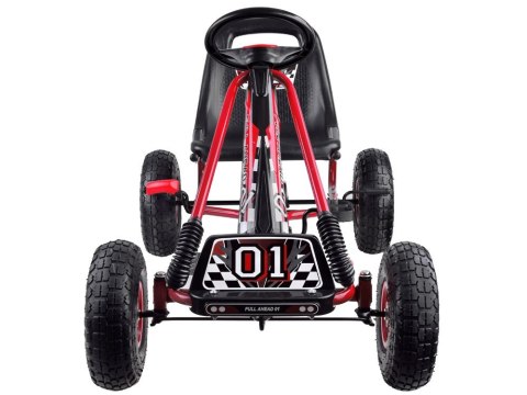 Duży GOKART na pedały pompowane gumowe koła SP0153