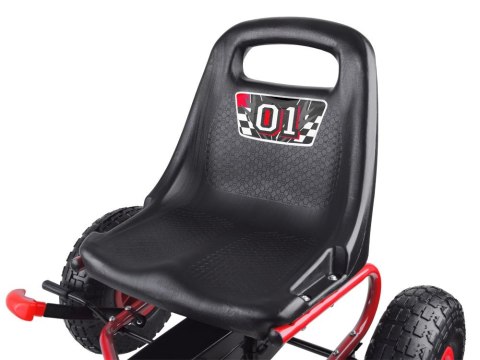 Duży GOKART na pedały pompowane gumowe koła SP0153