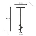 Wiertło ręczne spiralne ogrodowe 85x15cm