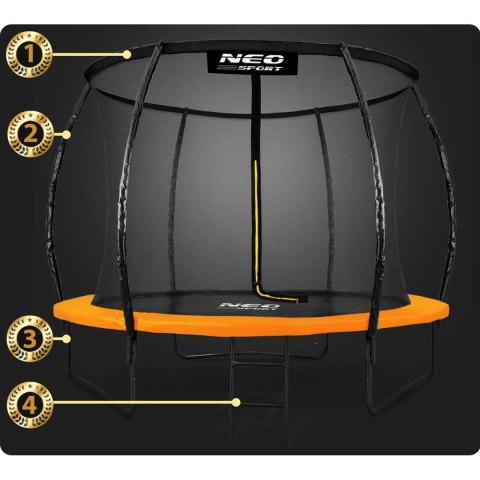 Trampolina ogrodowa profilowana 8ft/252cm z siatką wewnętrzną Neo- 