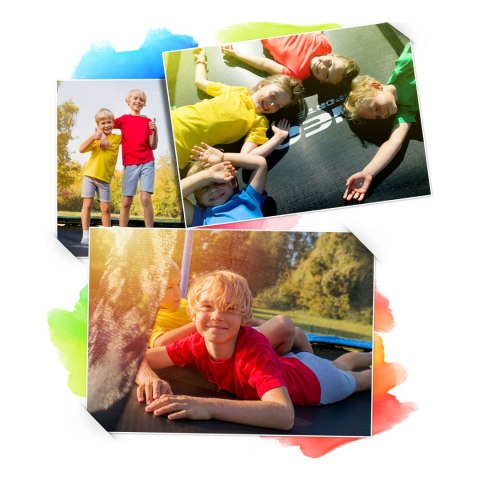 Trampolina ogrodowa profilowana 12ft/374cm z siatką wewnętrzną Neo- 