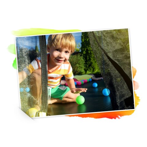 Trampolina ogrodowa profilowana 12ft/374cm z siatką wewnętrzną Neo- 