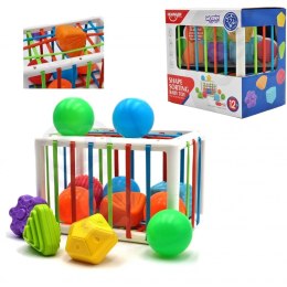 WOOPIE Elastyczna Kostka Sensoryczna Sorter dla Dzieci Kolorowe Kształty 13 el.