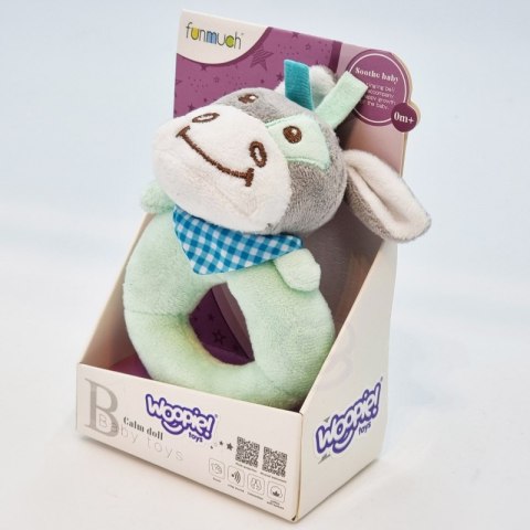 WOOPIE Grzechotka Pluszak Przytulanka dla Niemowląt Osiołek Gryzak